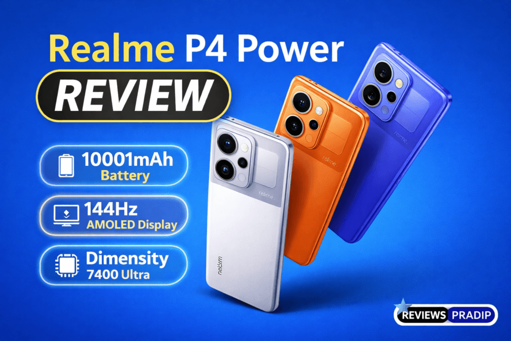 Realme P4 Power 5G Review – 10001mAh Battery, 144Hz Display और Best Performance