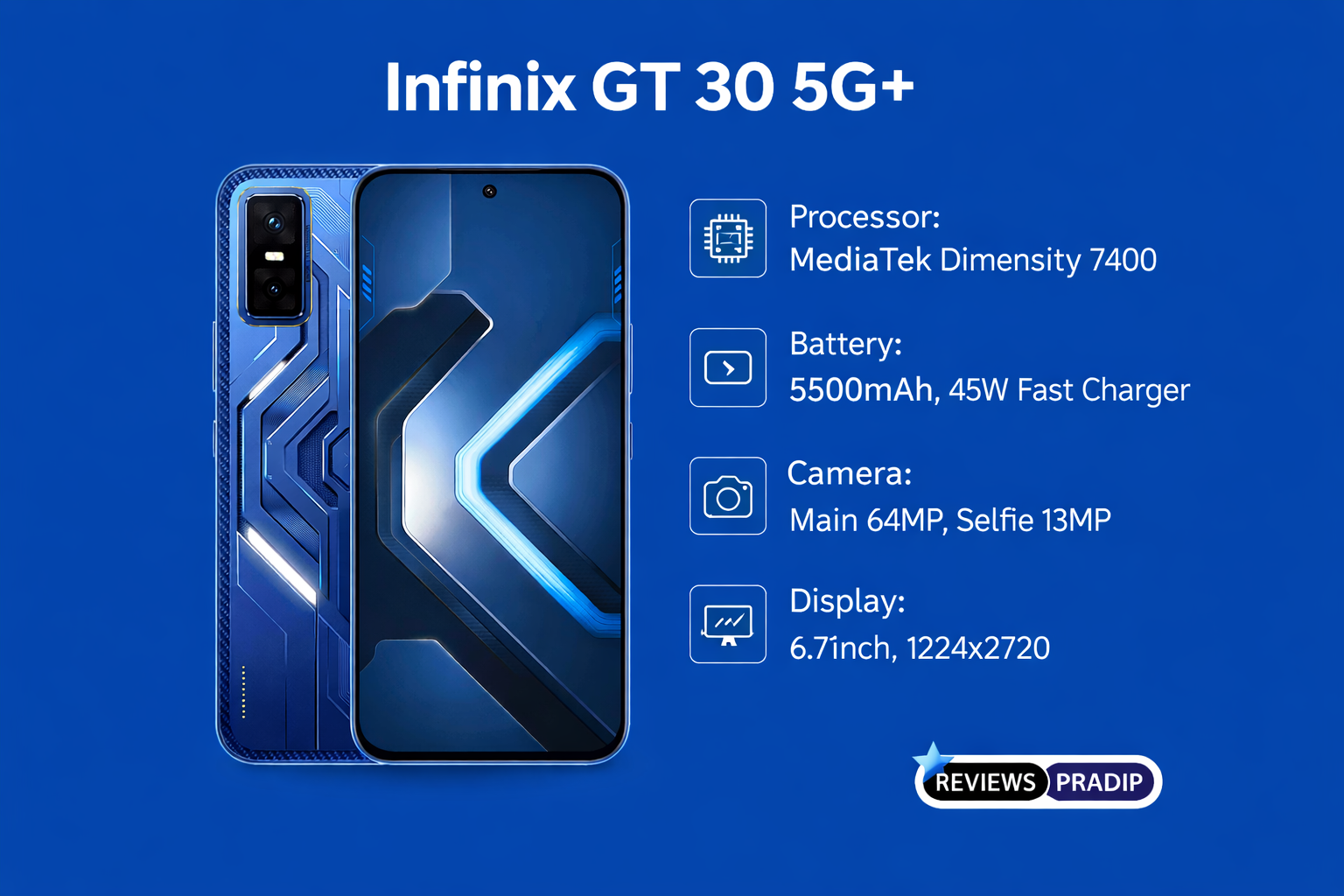 Infinix GT 30 5G+ Review – best smartphone under 20000!