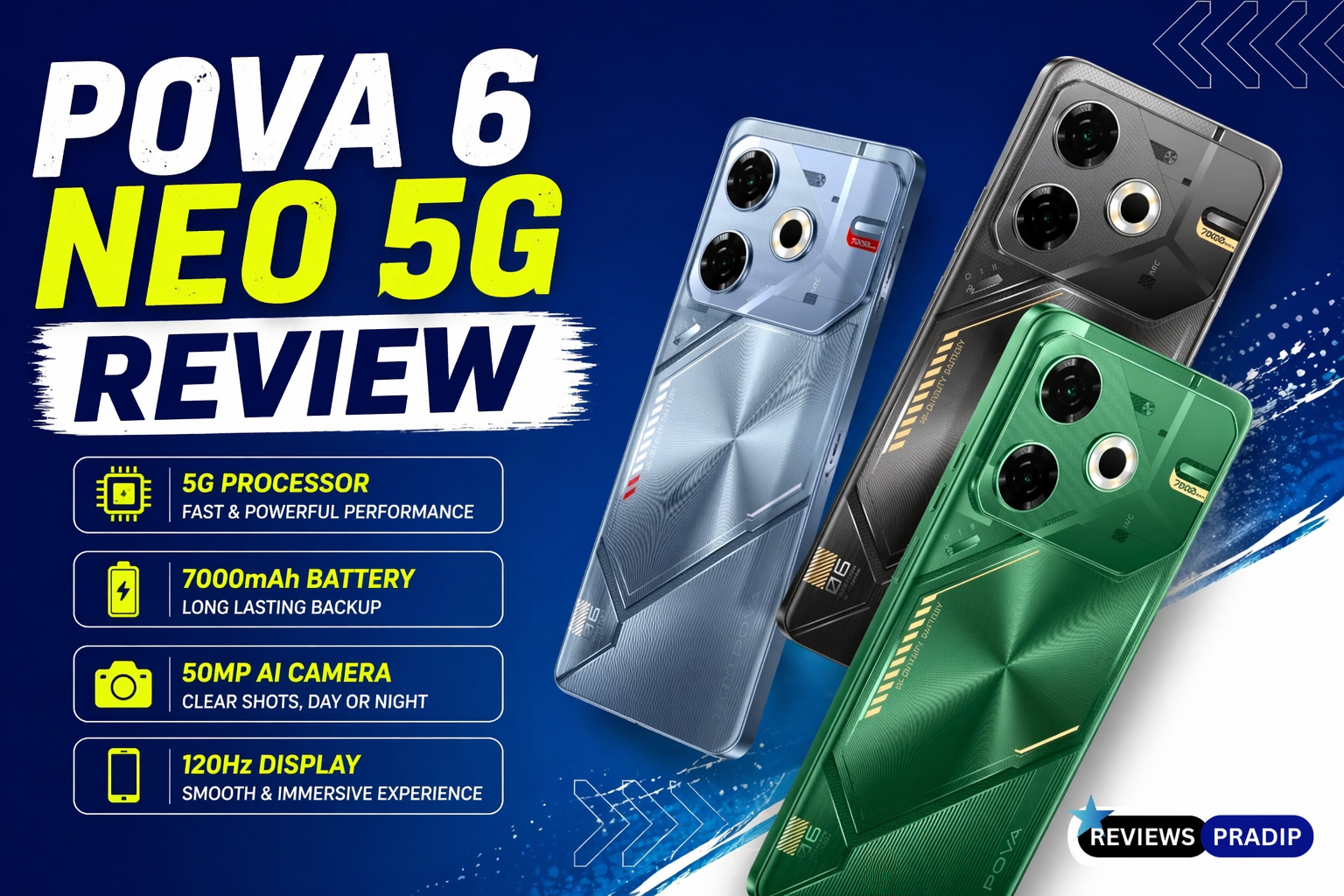 Tecno Pova 6 Neo 5G Review – Best Budget Gaming King with Massive Battery!