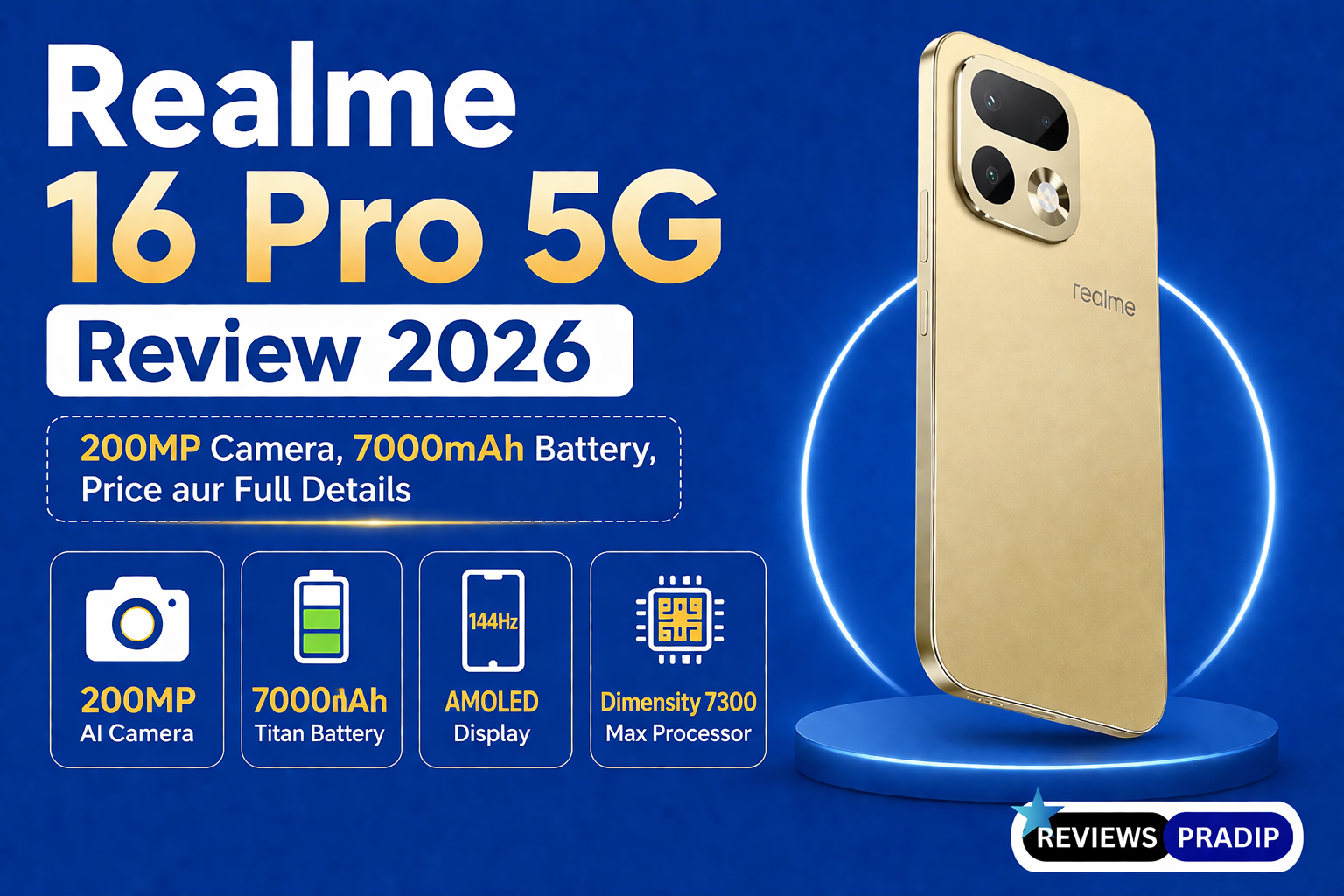 Realme 16 Pro 5G – 200MP Camera + 7000mAh Battery! Full Honest Review