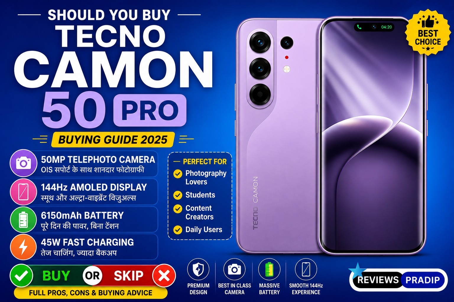tecno camon 50 pro buying guide