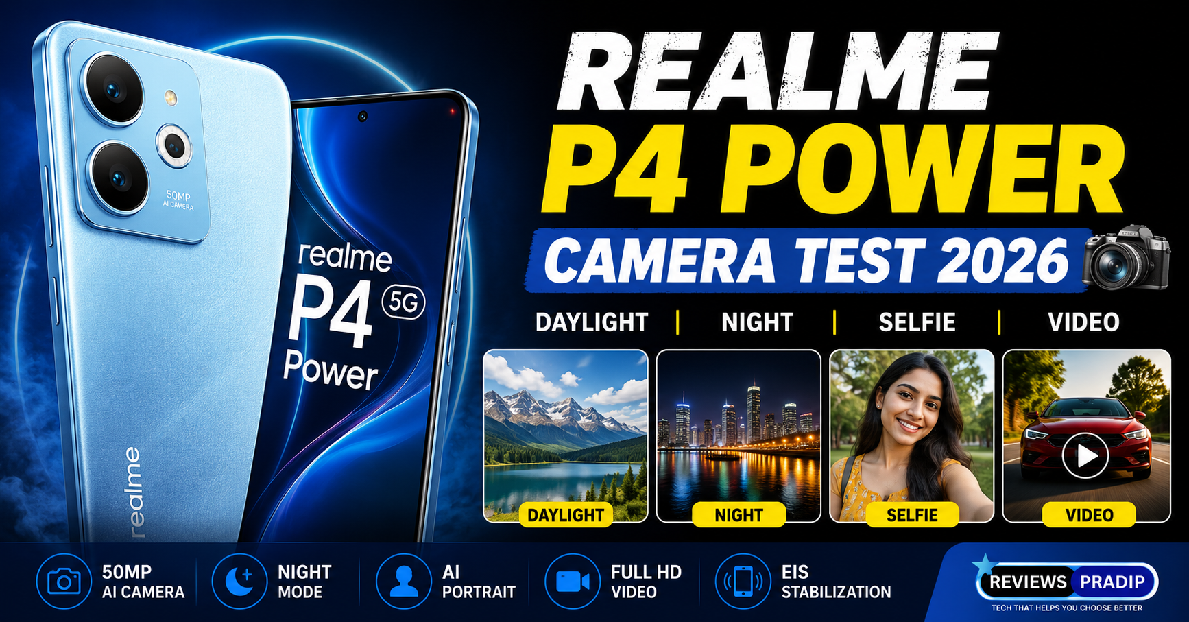 Realme P4 Power Camera Test 2026: क्या ₹30,000 से कम में मिलता है Best कैमरा? 1 Realme P4 Power Camera Test 2026: क्या ₹30,000 से कम में मिलता है शानदार कैमरा?