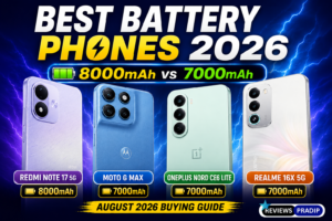 Best Battery Smartphones in August 2026 – Redmi Note 17 5G, Moto G Max, OnePlus Nord CE6 Lite and realme 16x 5G