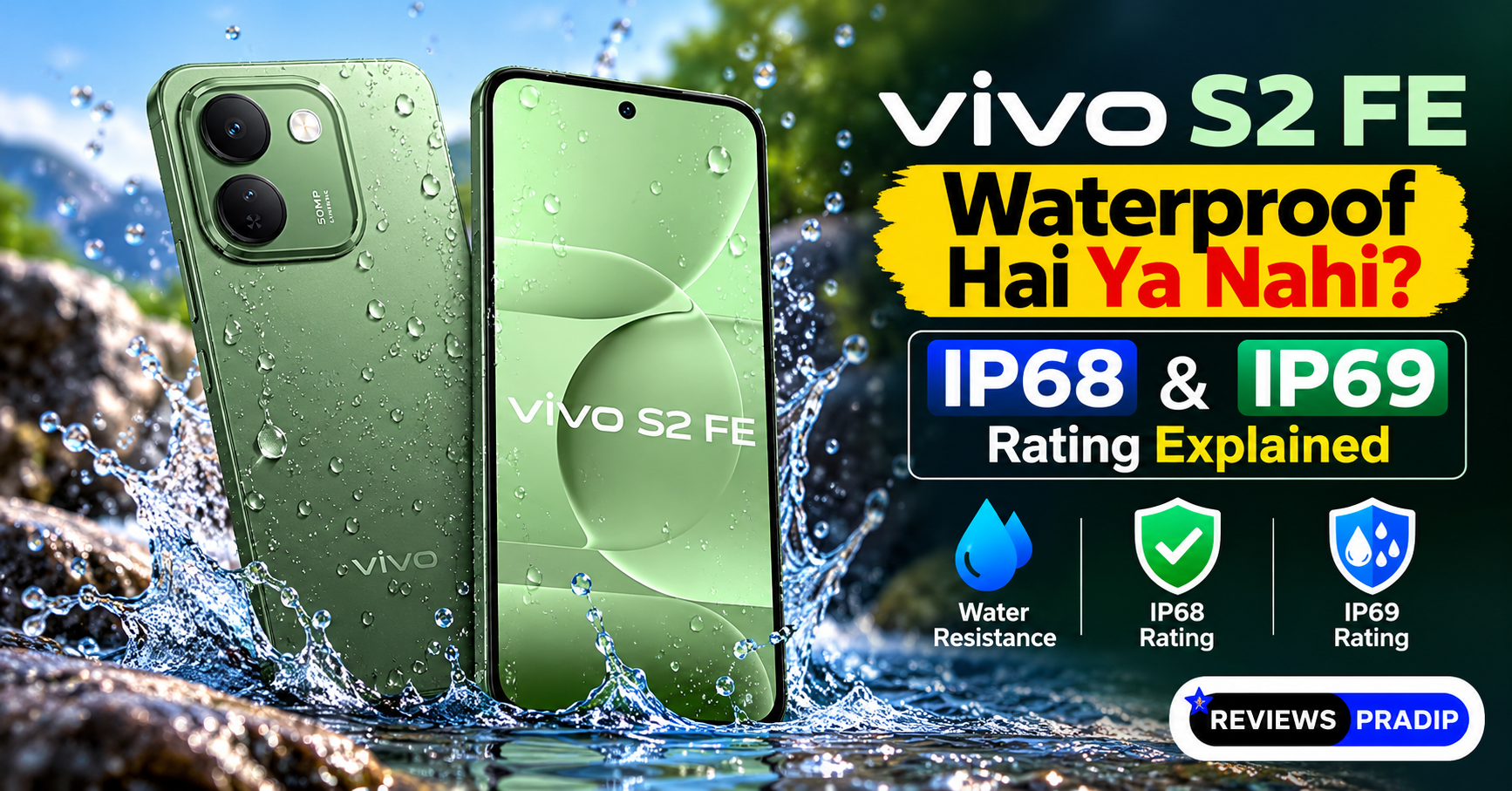 Vivo S2 FE Waterproof Hai Ya Nahi? IP68 & IP69 Rating Explained