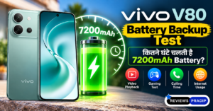 Vivo V80 battery backup test